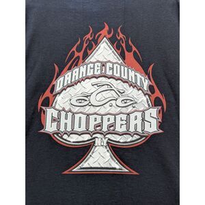 VTG Orange County Choppers NY Graphic Print Shirt Size XL Double Sided Biker